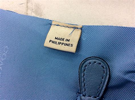 coach made in philippines tag.